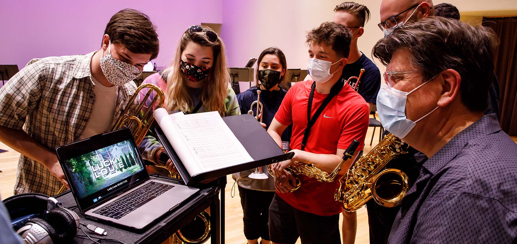 Moravian College BIG Band Records Film Score For Lucky Louie 